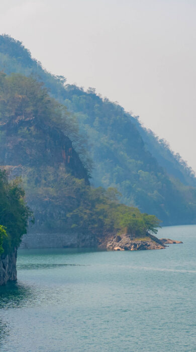Lake at Vajiralongkorn Dam in Kanchanaburi, Thailand
