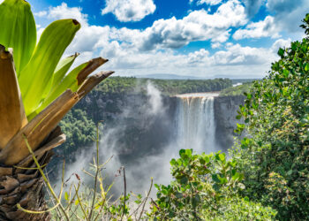 Kaieteur Falls on the Potaro River in Kaieteur National Park, Guyana.