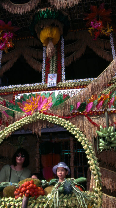 A house decorated for Pahiyas Festival