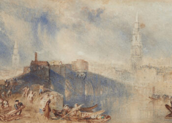 JMW Turner, Inverness, 1833. The watercolour shows Ness Bridge in the city