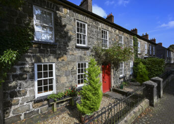 Picture showing a home in Gracehill Village, Northern Ireland's first cultural UNESCO World Heritage Site