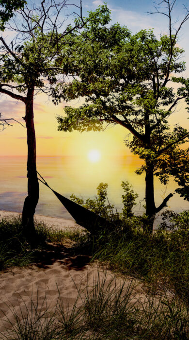 Sunset over Indiana Dunes National Park (Shutterstock)