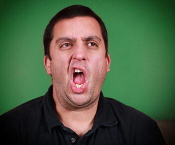 Man burping