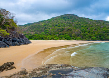 Dam Trau beach on Con Dao Island in Vietnam