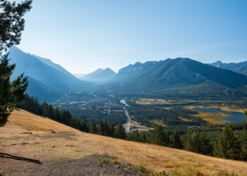 View of Banff from Mount Norquay viewpoint