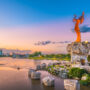 The Keeper of the Plains sculpture watches over the Arkansas and Little Arkansas rivers in Wichita (Shutterstock)