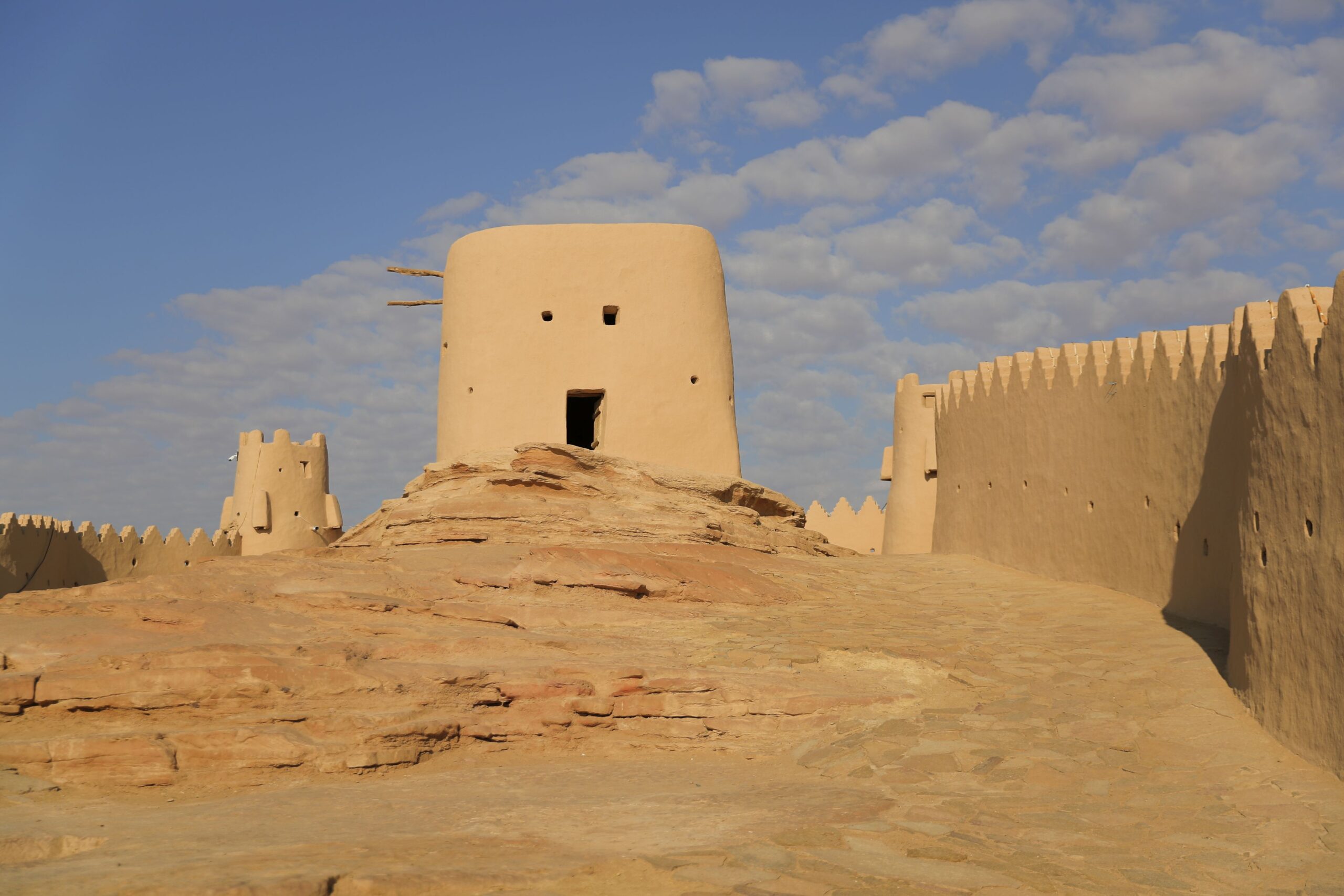 Castle on top of a small hill
