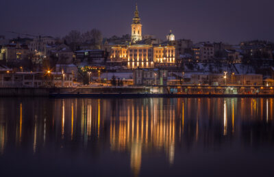 Belgrade Cathedral at evening
