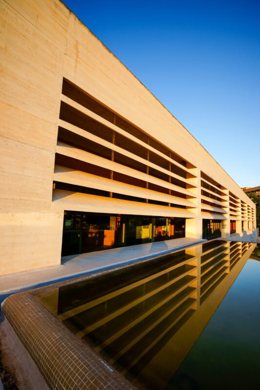 Outdoor Pond Moneo Building
